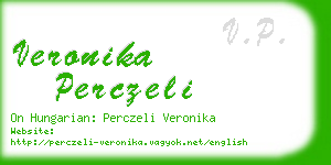 veronika perczeli business card